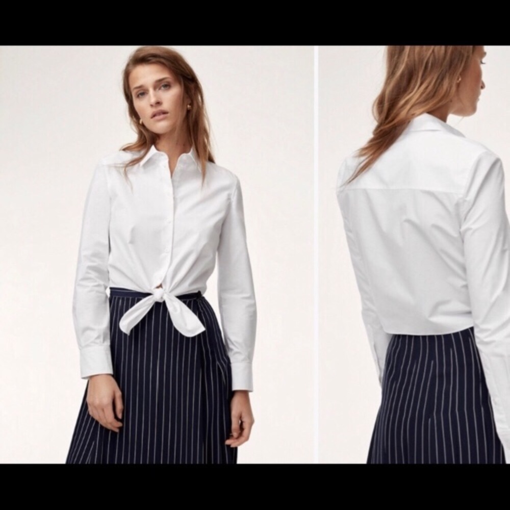 Babaton kanika shirt in blue small